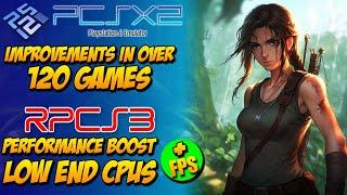 PCSX2 Improvements in Over 120 Games - RPCS3 Performance Boost on Low End CPUs