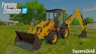 Putting NEW Backhoe To Work NEW JOB  Xbox  FS22 Property Maintenance