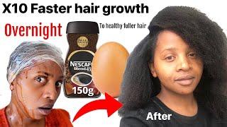 OVERNIGHT Egg & Coffee for x10 Faster hair Growth It ACTUALLY WORKS 