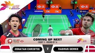 Hong Kong Open 2024  Jonatan Christie INA vs Rasmus Gemke DEN