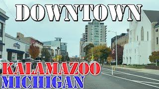 Kalamazoo - Michigan - 4K Downtown Drive