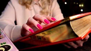 ASMR Gentle Tapping Scratching and Flipping Pages for Sleep  Tapping on Books