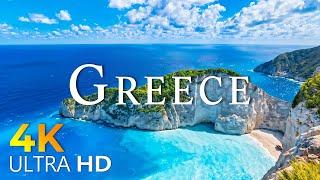 12 HOURS DRONE FILM  GREECE in 4K  + Relaxation Film 4K  beautiful places in the world 4k 