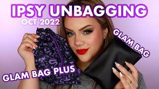 IPSY GLAM BAG & GLAM BAG PLUS  OCT 2022  scary good or just scary?