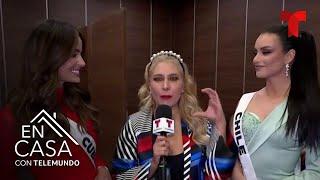 Miss Chile y Miss Cuba cuentan cómo les fue con el jurado  En Casa Con Telemundo