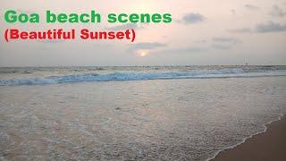 Best Goa beach Sunset Calangute beach India