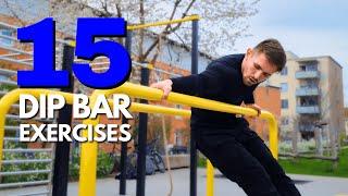 15 Parallel Bar Exercises  Dip Bar Variations