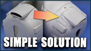 How to fill AWKWARD gaps and seams - scale model building tutorial