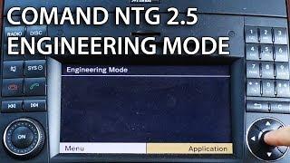 How to enter engineering mode in Mercedes COMAND APS NTG 2.5 hidden secret service menu