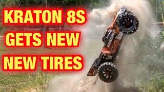 Kraton 8S gets new tires