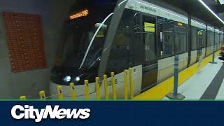 Crosstown LRT construction Tour inside Eglinton station