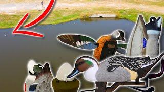 DUCKS EYE View What MOTION DECOYS Look Like from the AIR