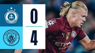 HIGHLIGHTS Slovan Bratislava 0-4 Man City  Gundogan Foden Haaland and McAtee  Champions League