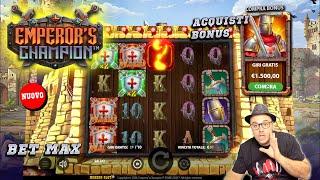 MORENO SLOT ONLINE  - Gioco alla EMPERORS CHAMPION ️ a BET MAX e con Acquisti BONUS 