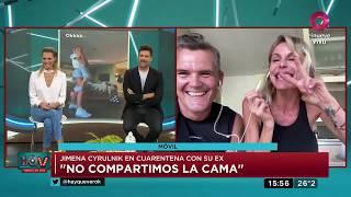 Jimena Cyrulnik y su ex juntos en cuarentena