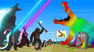 Rescue GODZILLA & KONG From RADIATION CROCODILE MONSTERS If Boundary Changes? - FUNNY CARTOON