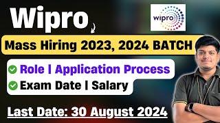 Wipro Mass Hiring 2023 2024   First Phase Hiring Announced  Role  Step By Step Apply Process