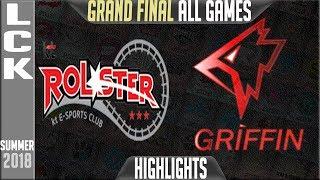 KT vs GRF Highlights ALL GAMES  LCK Playoffs Final Summer 2018  KT Rolster vs Griffin