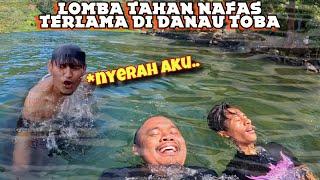 LOMBA TAHAN NAFAS DALAM AIR DANAU TOBA