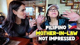 American Wife Meets Filipino Husbands Mother in Manila Philippines 