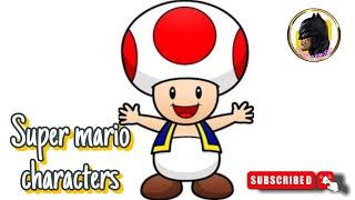 how to draw mario mashroom  how to draw super mario  how to make mario mushroom