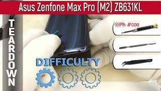 Asus Zenfone Max Pro M2 ZB631KL  Teardown Take apart Tutorial