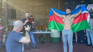 Azerbaycanlı dövüşçü Amerikada rakibini yenerek UFCye katılmaya hak kazandı