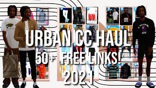 Sims 4  2021 Urban Male CC Haul W 50+  FREE CC Links  Yeezy The North Face Carhartt + More