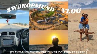 VLOG Spontaneous trip to Swakopmund  swimming  dunes  dolphin park  NAMIBIAN YOUTUBERS 