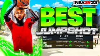 THE *BEST* JUMPSHOT ON NBA 2K23 FASTEST BASE + HIGH GREEN WINDOW BEST SHOOTING BADGES NBA 2K23