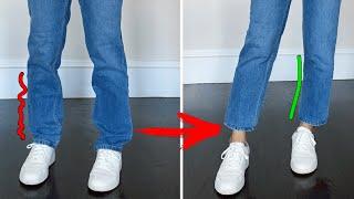 5 Tricky Sewing Tips to Shorten Your Jeans  Clothing repair hacks  Ways DIY & Craft