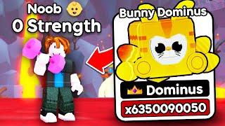Starting Over as NOOB with NEW STRONGEST PET in Arm Wrestling Simulator Roblox