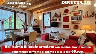 Diretta da Ardesio a soli 69.000€ splendido Bilocale arredato con camino box cantina e sottotetto