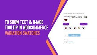 How To Show Text & Image Tooltip in WooCommerce Variation Swatches