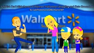 Childish Dad Misbehaves at Walmart Halloween Shopping and Gets Grounded