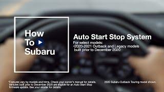 How to Use Your Subaru Vehicle’s Auto Start-Stop and Auto Vehicle Hold Features