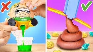 Rich VS Poor Pooping Fidgets  *How To Make DIY Gadgets For Free*