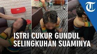 Video Istri Pergoki Suami Lagi Dipijat Tanpa Busana oleh Pegawai di Salonnya Langsung Cukur Gundul