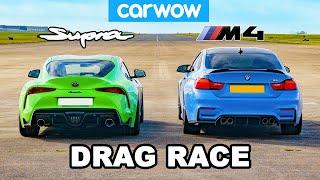 Toyota Supra vs BMW M4 DRAG RACE