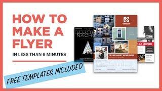 How to create a flyer free template included