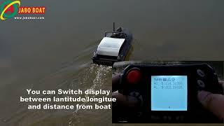 How to use Jabo2BG2CG RC bait boat 2 in 1 fish finder for carp fishing with GPS auto pilot