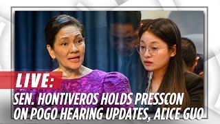 Senator Risa Hontiveros holds press conference on POGO hearing updates Alice Guo  ABS-CBN News