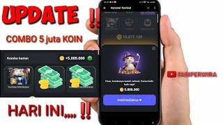 UPDATE ‼️ KOMBO 5 JUTA KOIN HARI INI #Hamster #TapSwap #AirDrop #hamstercombo #hamsterkombat