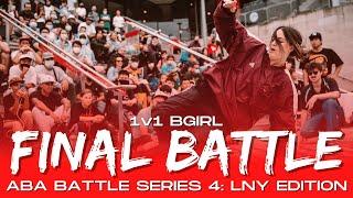 Raygun 143LSF vs Hannah HFZ  FINALS  1v1 Bgirl  ABA Battle Series 4 2022