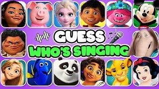 Guess The Disney Character by Voice️   DISNEY SONG QUIZ  Elsa Mickey Moana Rapunzel Mirabel