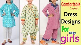 Comfortable Casual Dress Designs For Little Baby GirlsBest Designs For Baby Girl