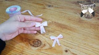 Practical Ribbon Bow Tie Making in 2 Minutes ∞  Easy Narration