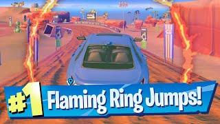 Jump through Flaming Rings in a Vehicle Location - Fortnite