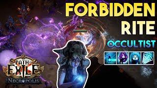 3.24 CoC Forbidden Rite Build  Occultist  Necropolis  Path of Exile 3.24