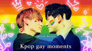 Kpop idols being gay mostly giving kisses - boy groups edition